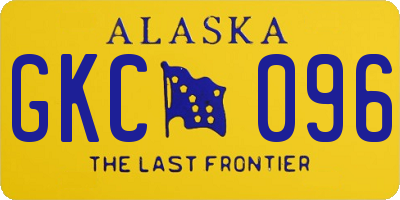 AK license plate GKC096