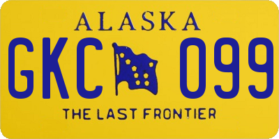 AK license plate GKC099