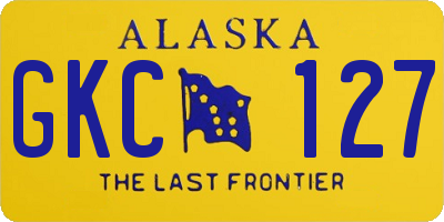 AK license plate GKC127