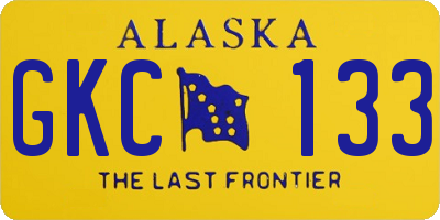 AK license plate GKC133