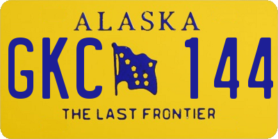 AK license plate GKC144