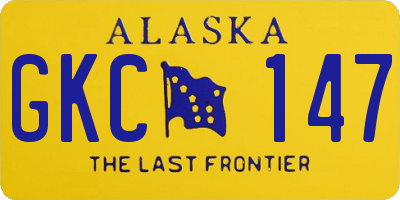 AK license plate GKC147