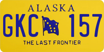 AK license plate GKC157