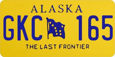 AK license plate GKC165