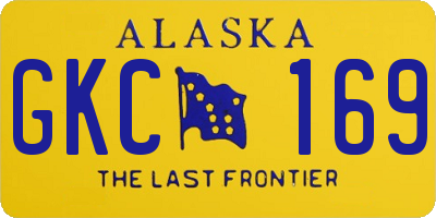 AK license plate GKC169