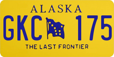 AK license plate GKC175