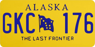 AK license plate GKC176