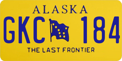 AK license plate GKC184