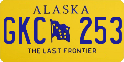 AK license plate GKC253