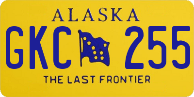 AK license plate GKC255