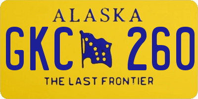AK license plate GKC260