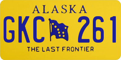 AK license plate GKC261