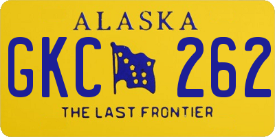AK license plate GKC262