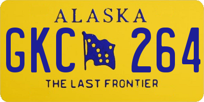 AK license plate GKC264