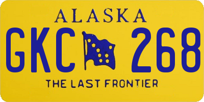 AK license plate GKC268