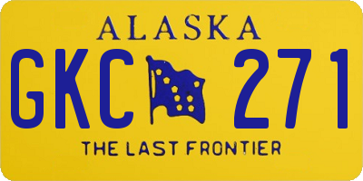 AK license plate GKC271