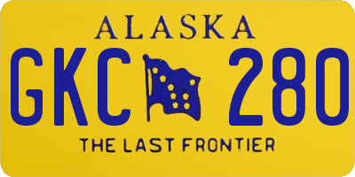 AK license plate GKC280