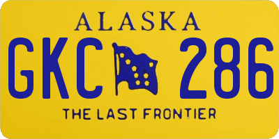 AK license plate GKC286
