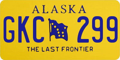 AK license plate GKC299