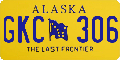 AK license plate GKC306