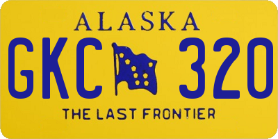 AK license plate GKC320