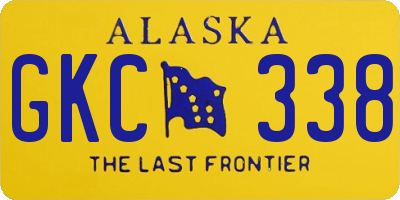 AK license plate GKC338