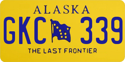 AK license plate GKC339