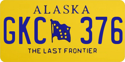 AK license plate GKC376
