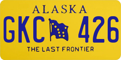 AK license plate GKC426
