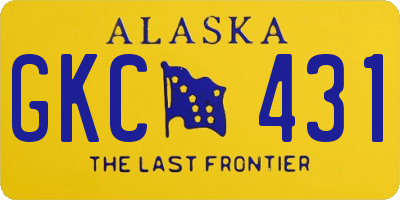 AK license plate GKC431