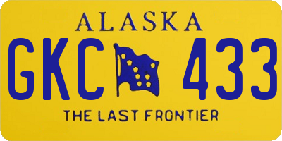 AK license plate GKC433