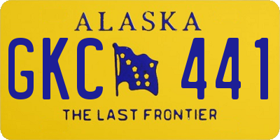AK license plate GKC441