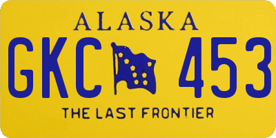 AK license plate GKC453
