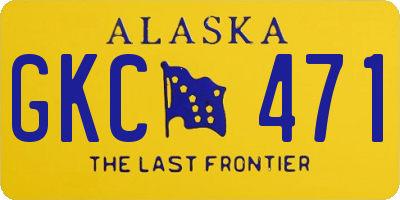 AK license plate GKC471