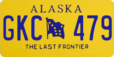 AK license plate GKC479