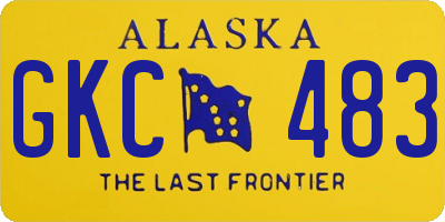 AK license plate GKC483