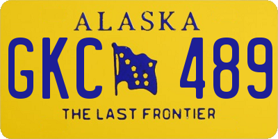 AK license plate GKC489