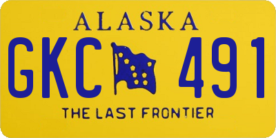 AK license plate GKC491