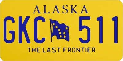 AK license plate GKC511