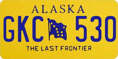 AK license plate GKC530