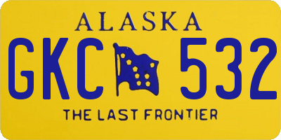 AK license plate GKC532