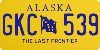 AK license plate GKC539