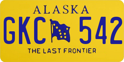 AK license plate GKC542