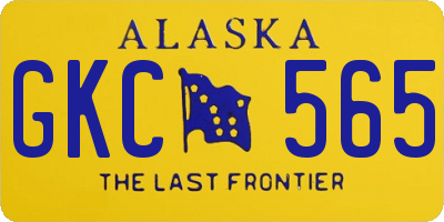 AK license plate GKC565