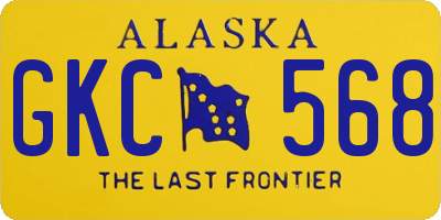 AK license plate GKC568