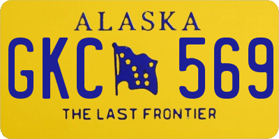 AK license plate GKC569