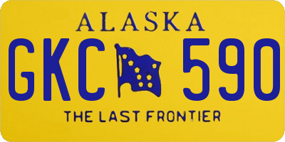 AK license plate GKC590