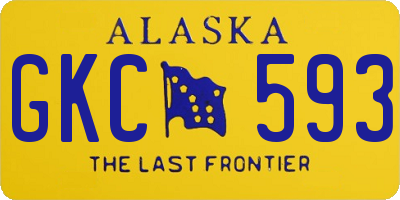 AK license plate GKC593