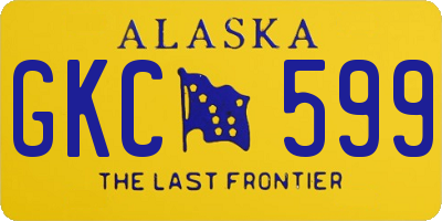AK license plate GKC599