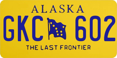 AK license plate GKC602
